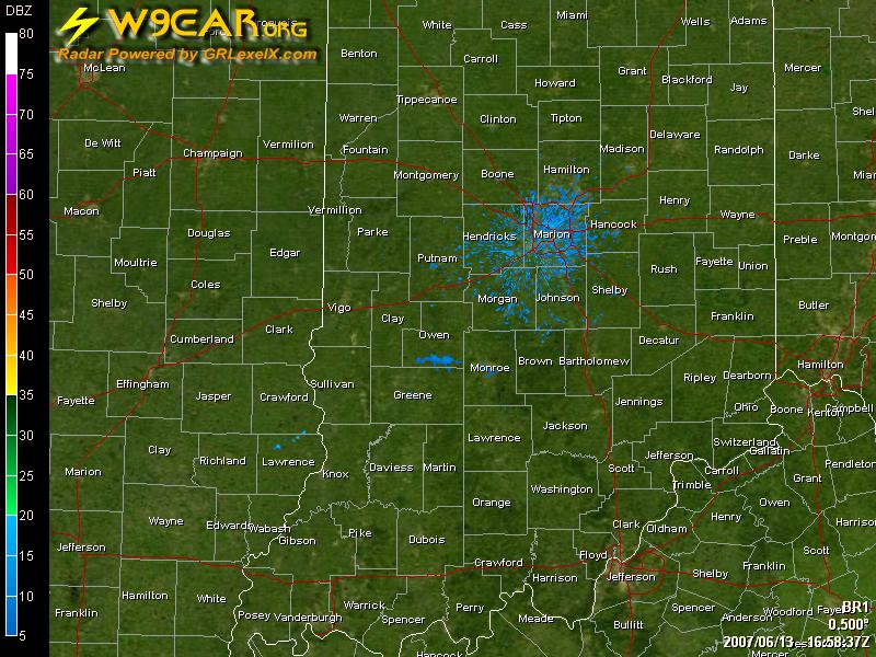 Indianapolis Base Reflectivity Image
